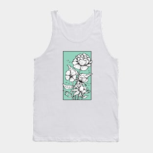 Blue Zentangle Tank Top